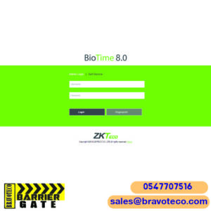 صورة واجهة برنامج الحضور والانصراف ZKTECO BioTime 8.0